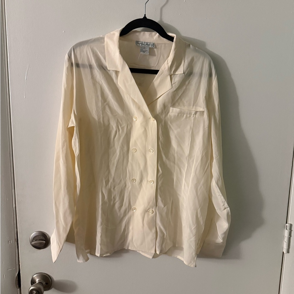 Cream Button Down Shirt